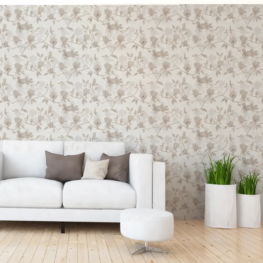 Обои флизелиновые Московская обойная фабрика Скарлет бежевые 4090-1 1.06 м STLM-2142675 - Вид №2