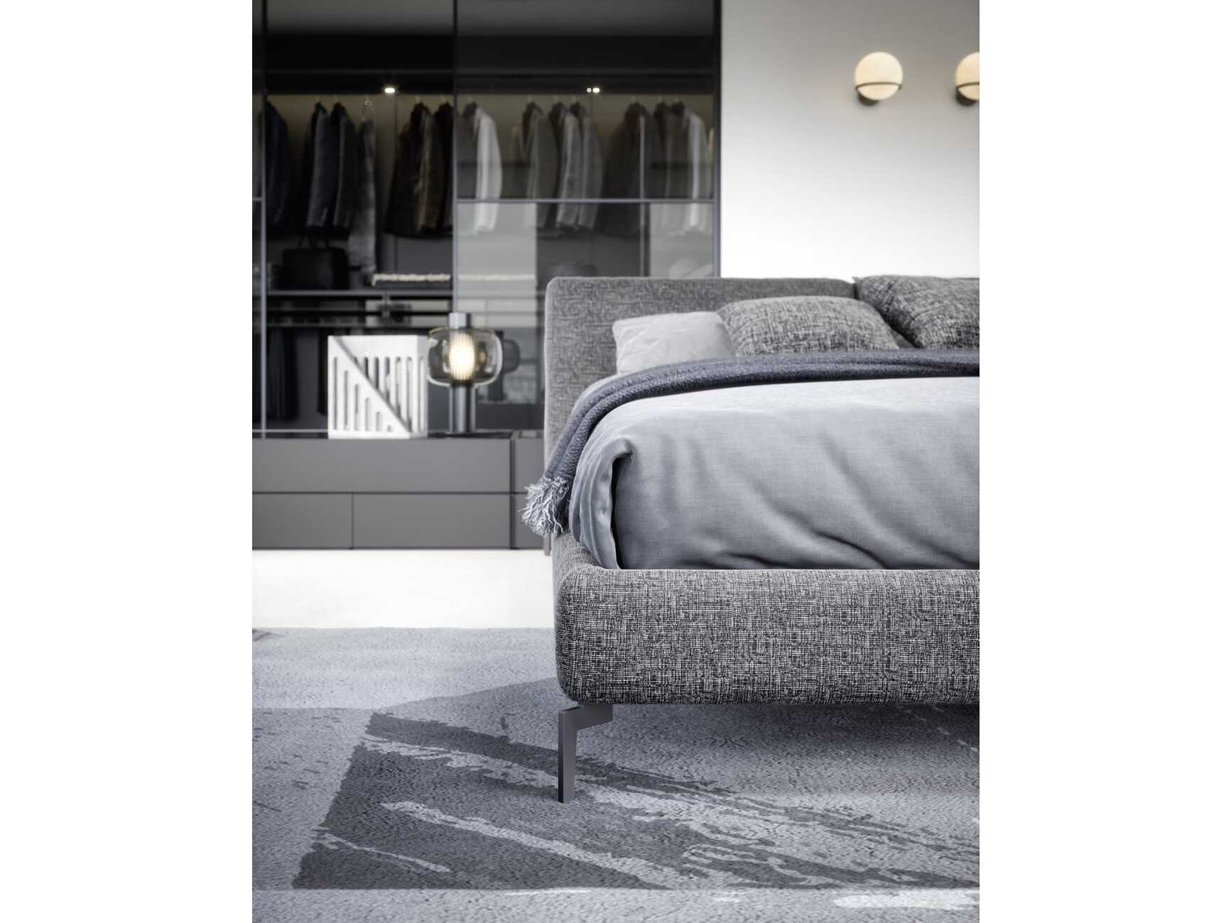 Двуспальная кровать с мягкой тканью Novamobili Night ARCH-00025750