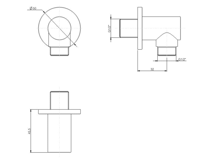 Водозаборник Rubinetterie Frattini душевые ARCH-00038635 - Вид №12