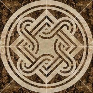 Панно K-42/LR/d01 ETERNA BROWN D01-CUT LR 120x120