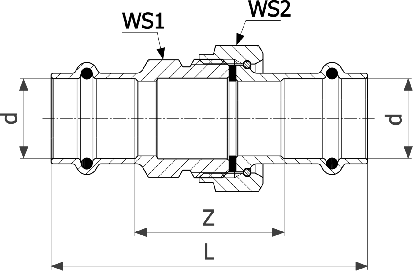 287 436 Модель 2260 Трубопроводные системы  Sanpress  Резьбовые соединения Santreyd  - Вид №3