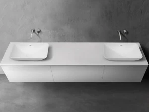 Blu Bathworks® Двойная столешница для умывальника синего цвета ∙ Stone ™ 2700 Sac2700