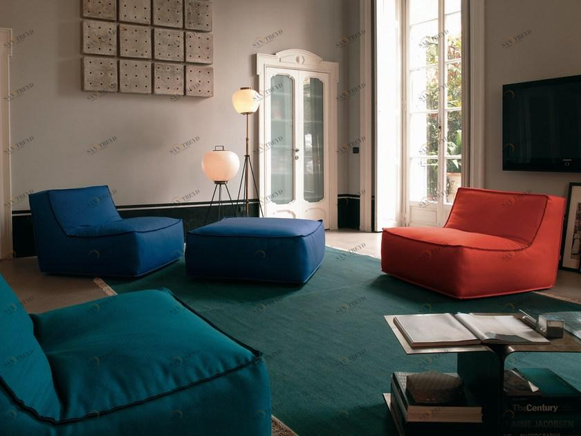 Verzelloni Кресло со съемным чехлом из ткани Noe sun-id-1460804