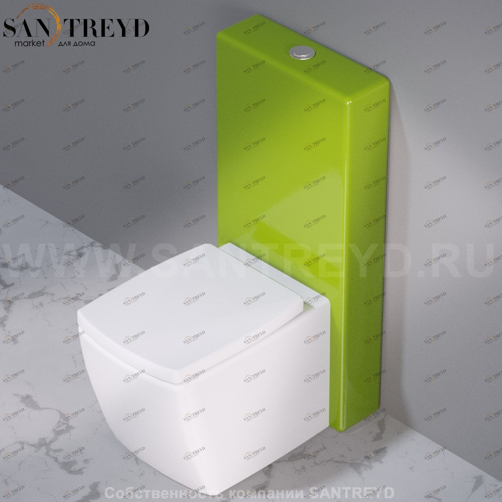 C301121 Компакт унитаз с бачком Зеленый A. e T. Italia WALL Италия AeT ITALIA
