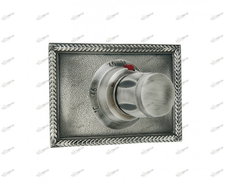 046290.0B0.62 Комплект отделки с ручкой для термостатической системы Сатин никель Mestre 