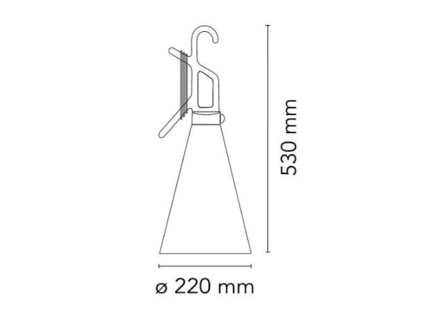 Настольная лампа / подвесной светильник из полипропилена In Stock Flos ARCH-00017955