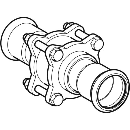 92146 Обратный клапан Geberit Mapress из нержавеющей стали с фланцевым соединением Geberit  - Вид №1