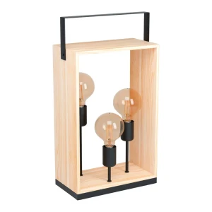 Лампа настольная Eglo Famborough 3x40 Вт, цвет черный-коричневый 82626020 STLM-2060488