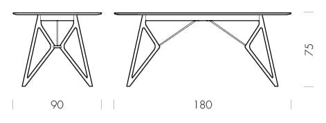 Прямоугольный обеденный стол Gazzda TINK ARCH-00054672 - Вид №21