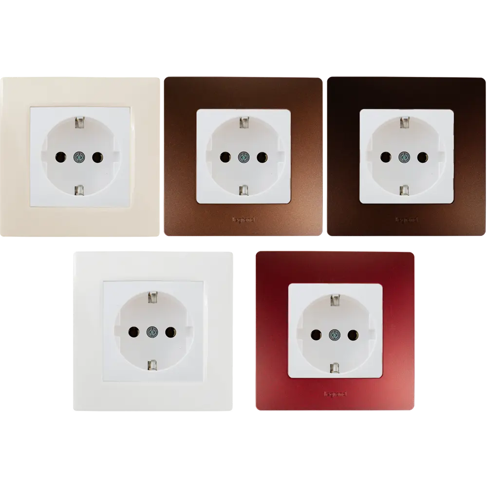 Наб. 6 роз. 2К+З белый VAL legrand Valena STLM-2027223 - Вид №1