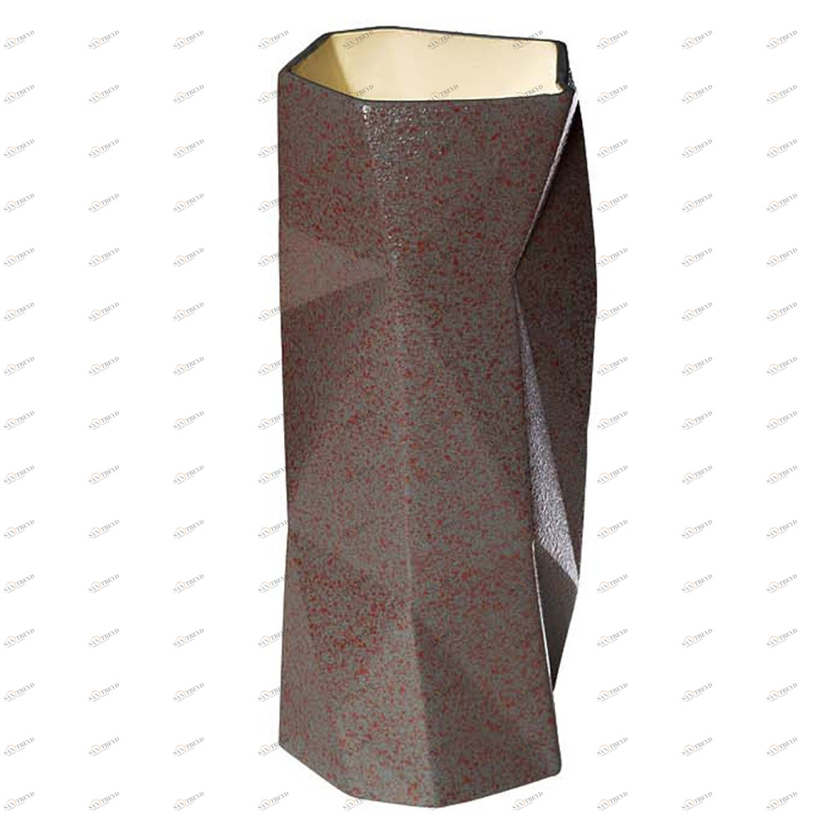 Ваза керамическая коричневая 12х12х295 GARDA DECOR - 033936 Коричневый 