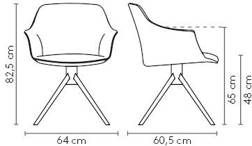 MOBLIBERICA Мягкое кресло на козелке из ткани с подлокотниками Kedua sun-id-1388156 - Вид №8