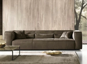 Max Divani 3-х местный кожаный диван Ida