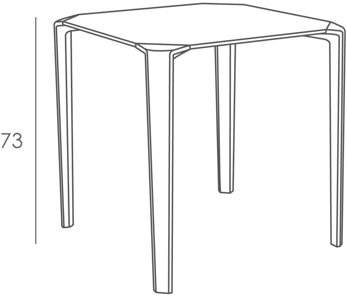 Ezpeleta Штабелируемый садовый стол из полипропилена и hpl  Mhk-onec  - Вид №5