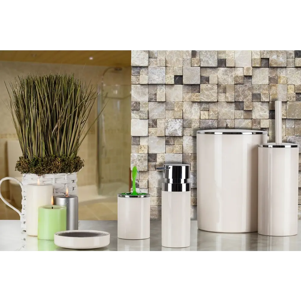 Ёршик для унитаза «Lenox» цвет бежевый PRIMANOVA STLM-2155200 - Вид №1