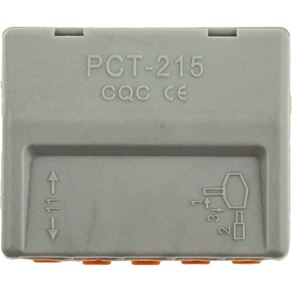 84509771 Клеммы соединительные монтажные с рычажком Duwi СМК 222-415 5-проводные 4мм² серые 5шт 26611 2 STLM-1101874  - Вид №7