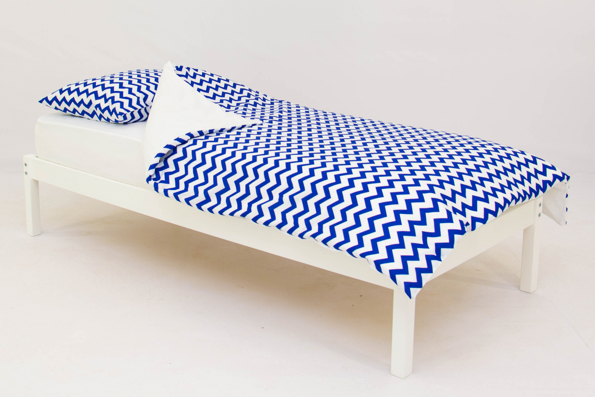 Детское постельное белье "Зигзаги" синее БЕЛЬМАРКО  327405 Синий Santreyd  - Вид №1