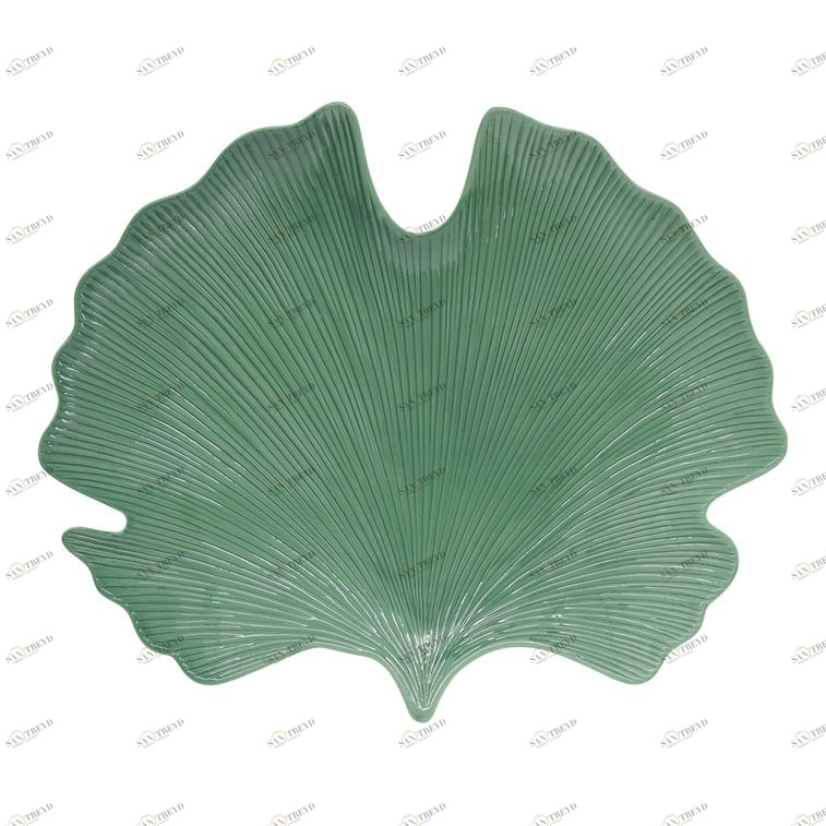 Блюдо фарфоровое сервировочное светло-зеленое "Мадагаскар" EASY LIFE МАДАГАСКАР 00-3947036 Зеленый 