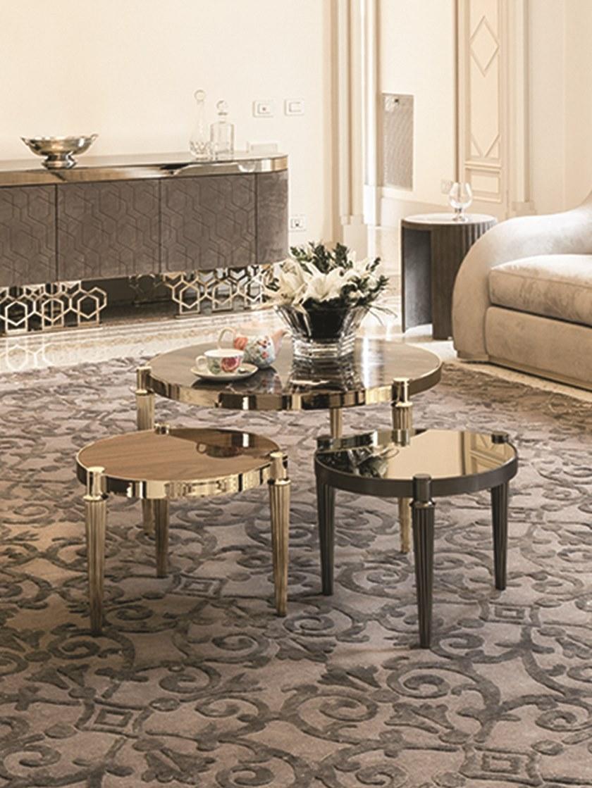 Longhi Круглый журнальный столик из зеркального стекла Loveluxe 2016 – vanity collection Y 719 - Вид №1