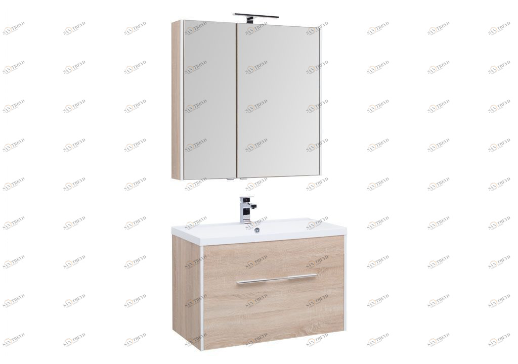 Мебель для ванной Aquanet Августа 90 дуб сонома 00225244