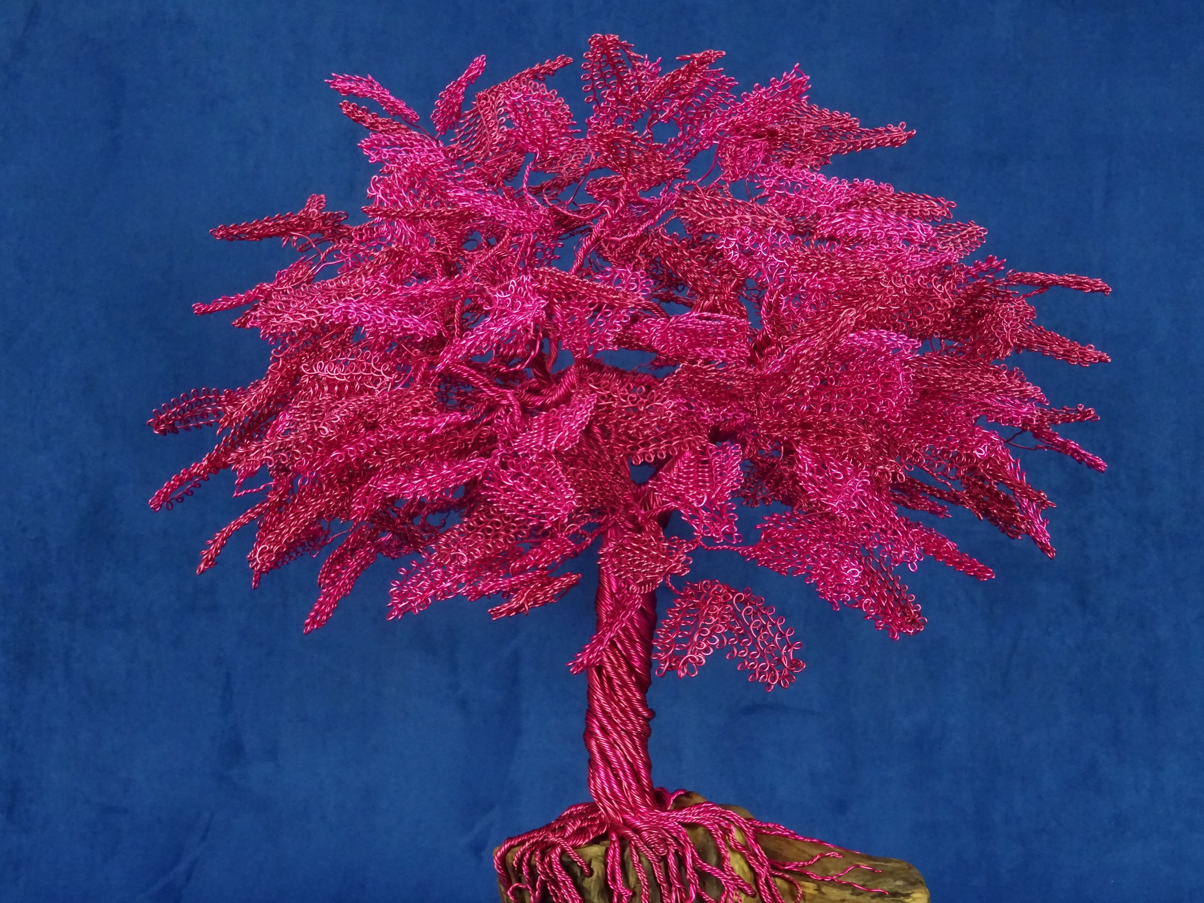 Скульптура из алюминия и оливкового дерева Mosche Bianche Zen Bonsai ARCH-00068954 - Вид №1