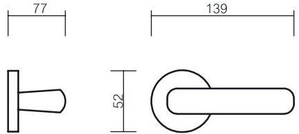 Pasini Ручка из латуни на розетке Kefrem 3221  - Вид №4