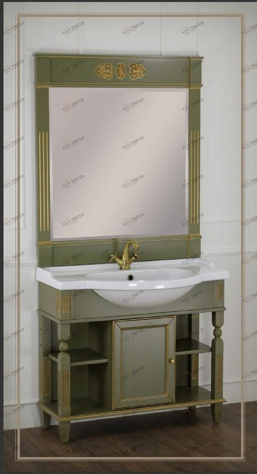 Комплект мебели MIGLIORE Kantri 100 см эмаль оливковая с патиной sun-id-686551