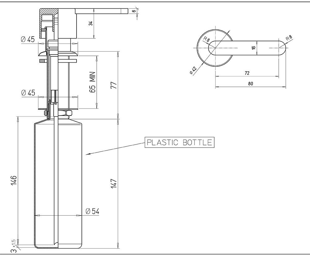 Paini - 53CRDISP1DE дозатор для жидкого мыла  - Вид №2