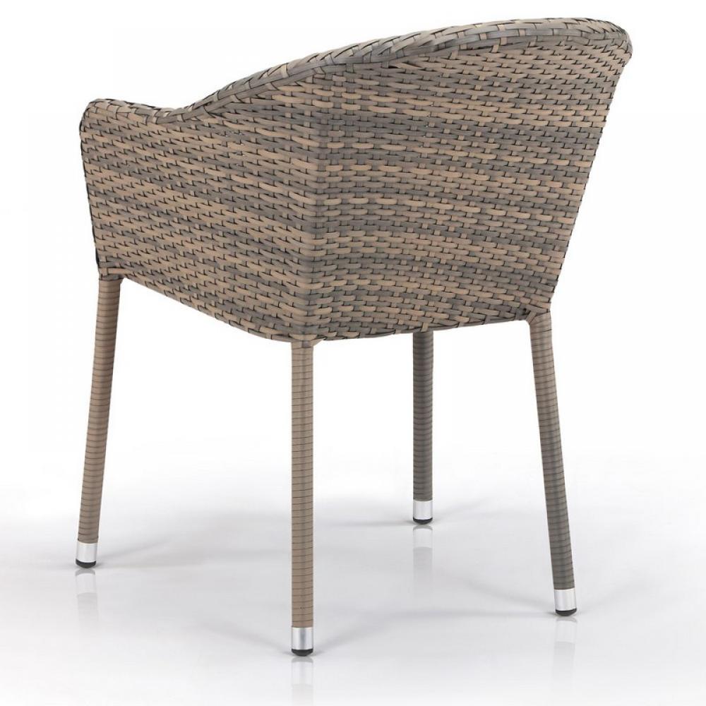 Кресло из искусственного ротанга "Дуон" Pale AFINA  130587 Серый  - Вид №3