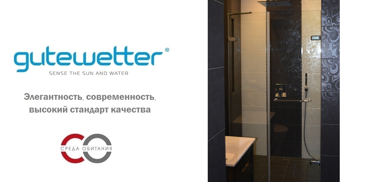 Душевая дверь в нишу 110x200 GK-862B стекло прозрачное 6 мм GUTEWETTER TREND DOOR 110X200GK862B - Вид №1