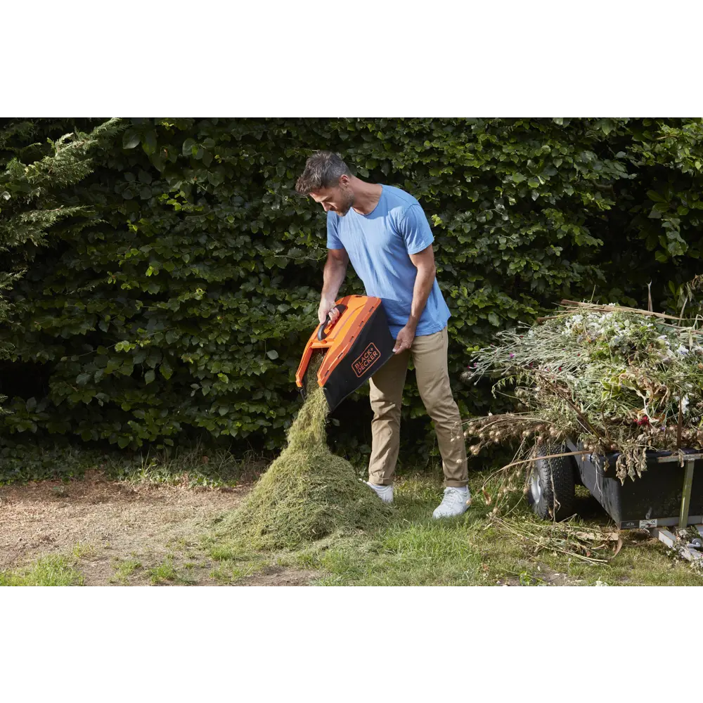 Газонокосилка аккумуляторная Black Decker 36 В 33 см 2x2.5 Ач АКБ и ЗУ входит в комплект BLACK + DECKER STLM-2076358 - Вид №7