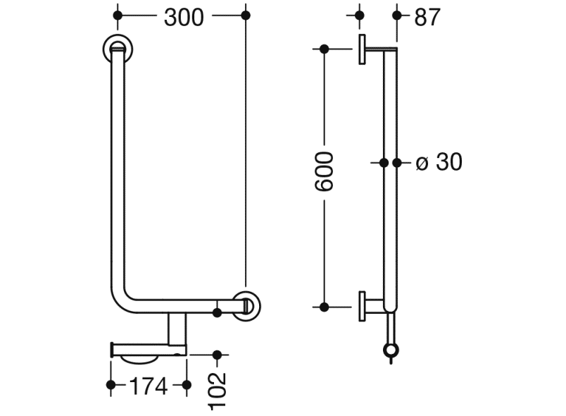 900.22.13940 угловая ручка HEWI System 900 - Вид №1