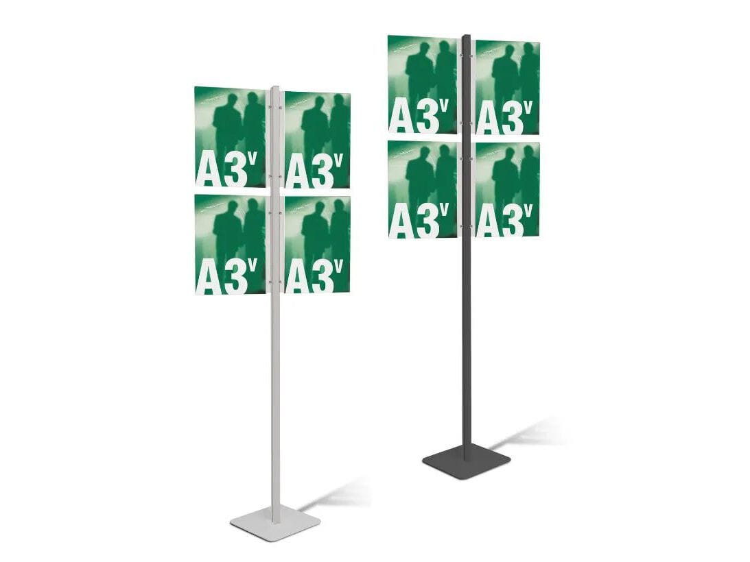 Алюминиевая двухсторонняя напольная витрина для брошюр STUDIO T InUno ARCH-00029206 - Вид №10