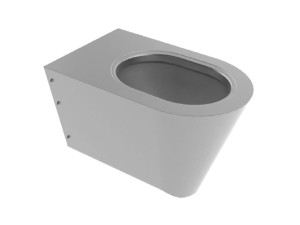 Подвесной общественный туалет из нержавеющей стали