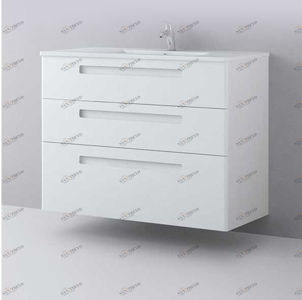 Avila Dos Тумба с раковиной PLUS 100 (3 ящика) Color 70 Paris Essentials 27013100120383N70