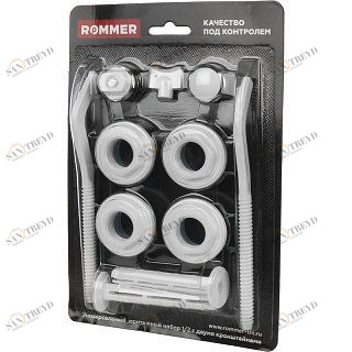 Монтажный комплект для радиаторов 3/4" ROMMER 13 в 1 97428