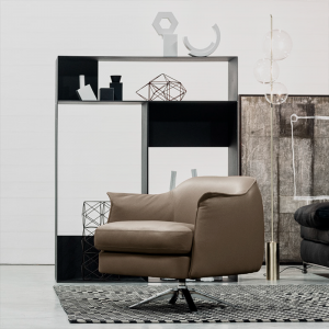 Кресло вращающееся  CIERRE BOHEME 1GB_swivel armchair with low back