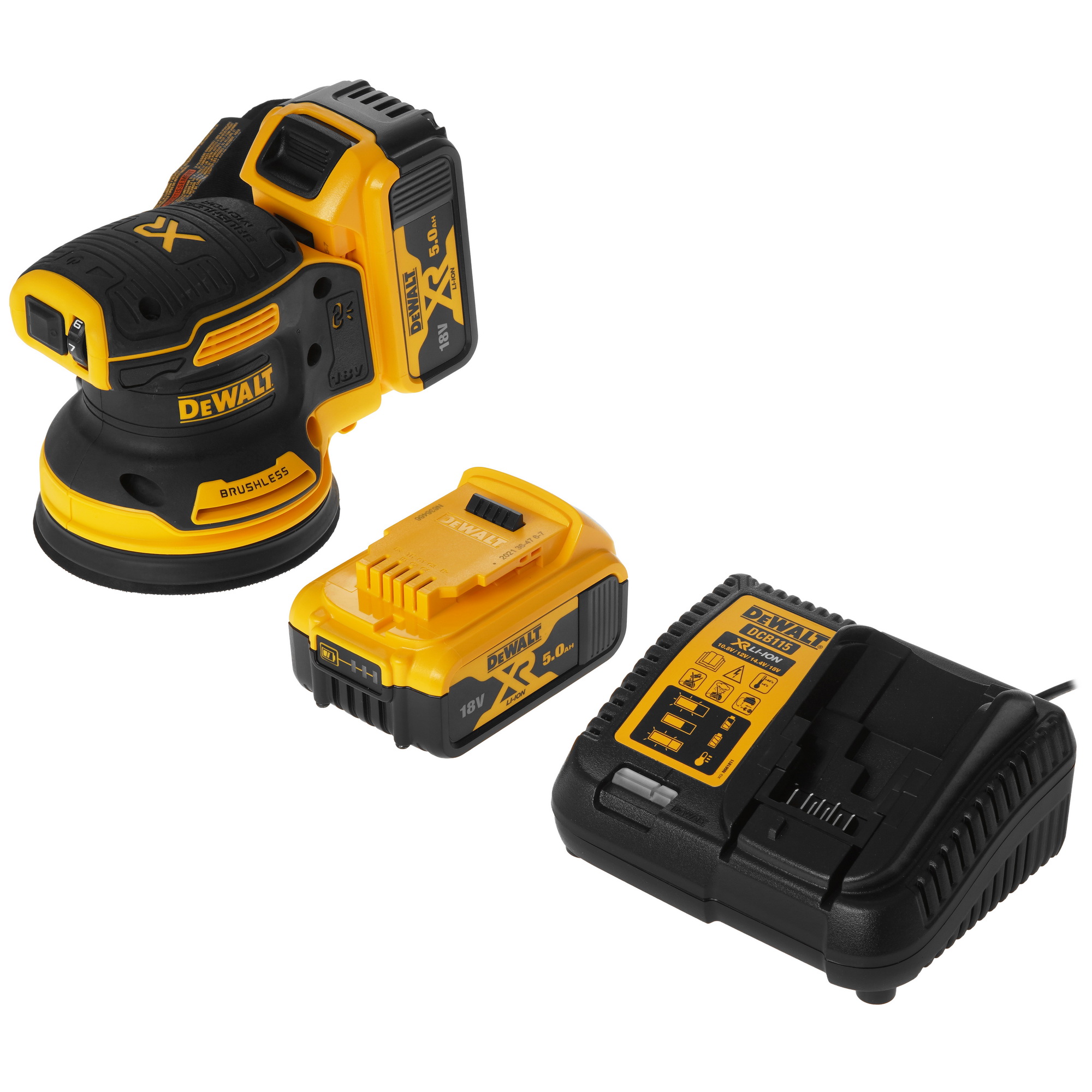 Эксцентриковая шлифмашинка DeWALT DCW210P2 XR FLEXVOLТ 18/54V 5437859 STDN-0044658 - Вид №1