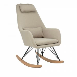 Кресло-качалка с мягкими подлокотниками бежевое Leset Moris IMPEX ДИЗАЙНЕРСКИЕ 00-3967086 Бежевый