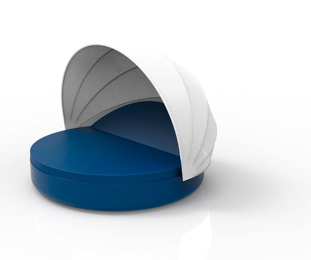 088226 Кровать Ulm c откидной спинкой и складным навесом Vondom Vela - Вид №3