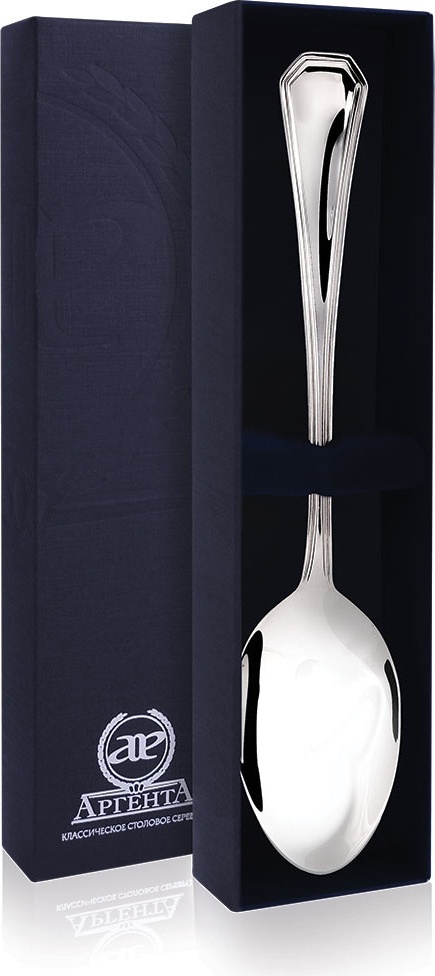 1044568 Аргента (Россия) Ложка столовая "Элегант" Серебро 925 