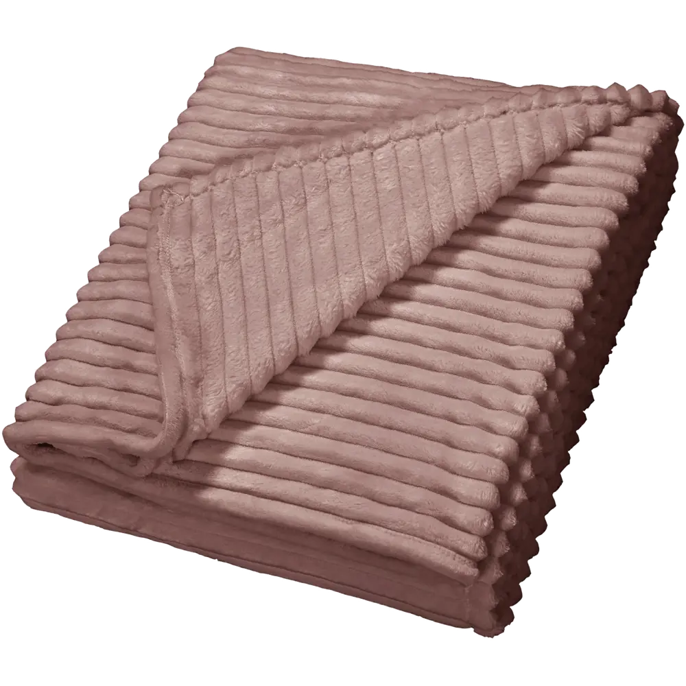 Плед Strips 150x200 см велсофт цвет сливовый Santreyd STLM-2006059