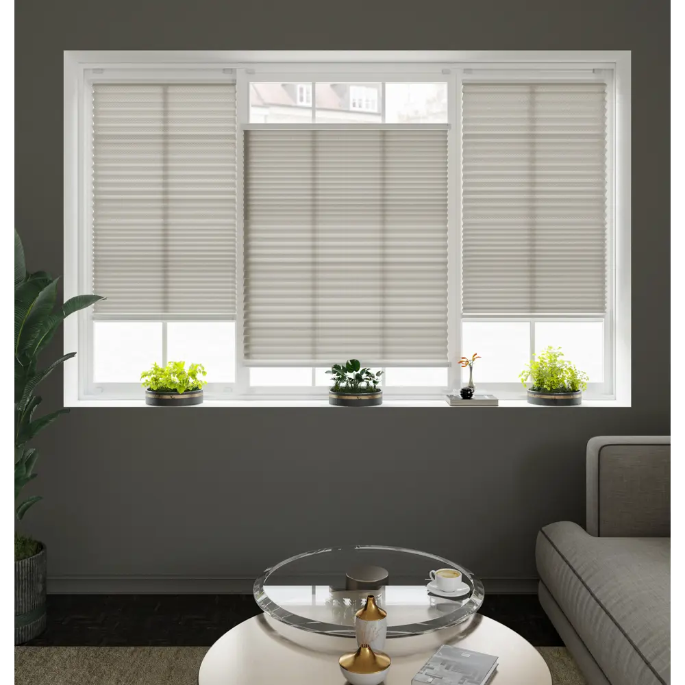 Штора плиссе 52x170 см жаккард молочная Santreyd STLM-2165482 - Вид №6