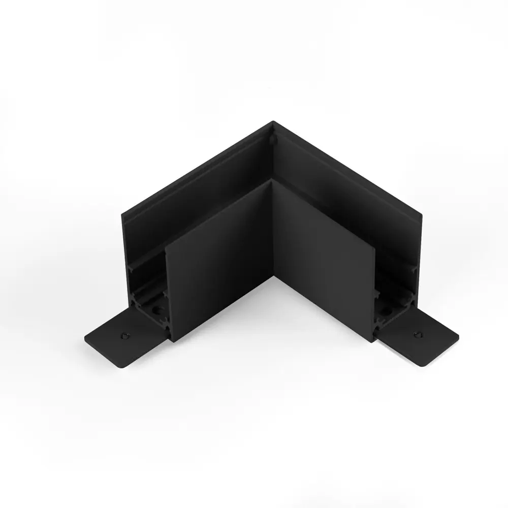 Коннектор Elektrostandard Slim Magnetic 85090/00 угловой для соединения трековых шинопроводов накладных цвет черный Santreyd STLM-2066621