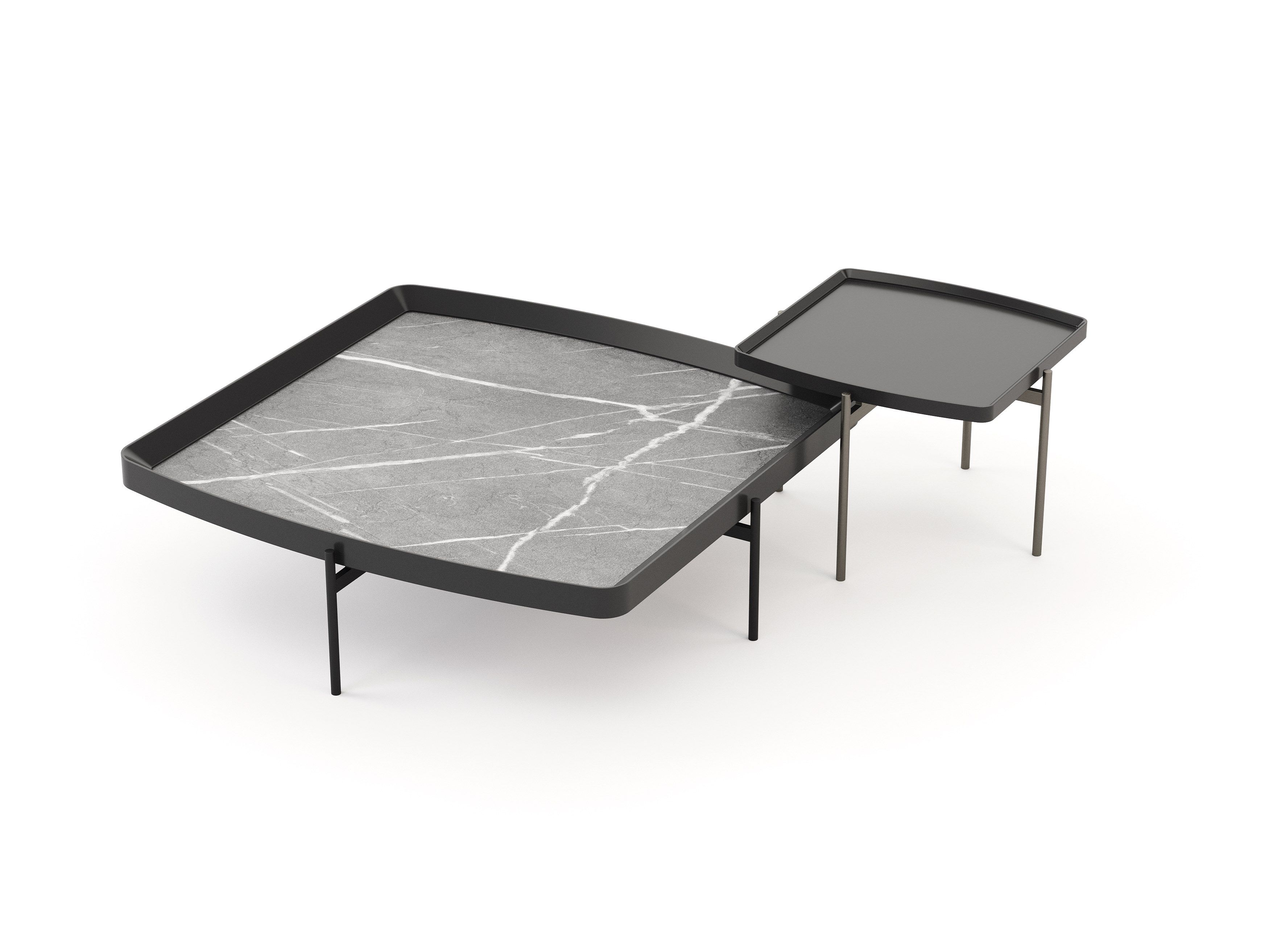 Железный прямоугольный низкий журнальный столик Stylish Club Capri ARCH-00135292 - Вид №4