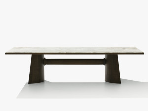 Прямоугольный мраморный стол