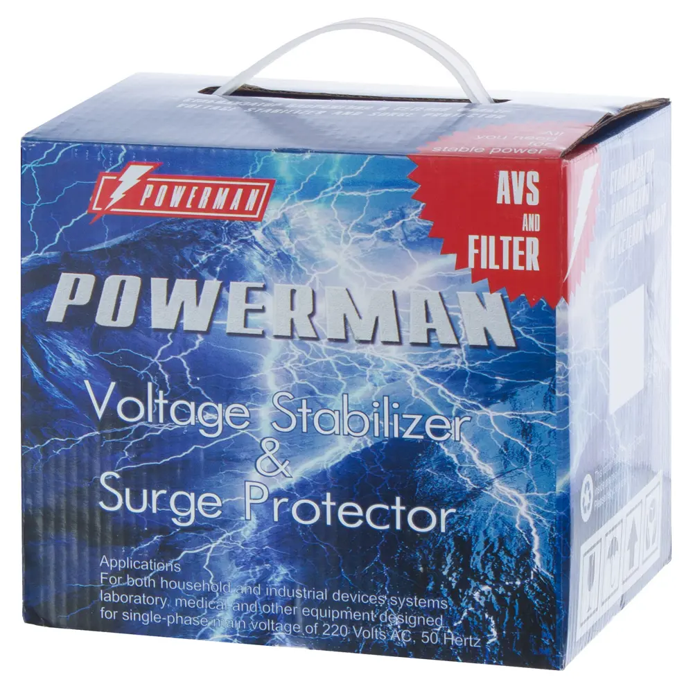 Стабилизатор напряжения Powerman AVS 1000С (Cube), 0.5 кВт STLM-2202907 - Вид №3