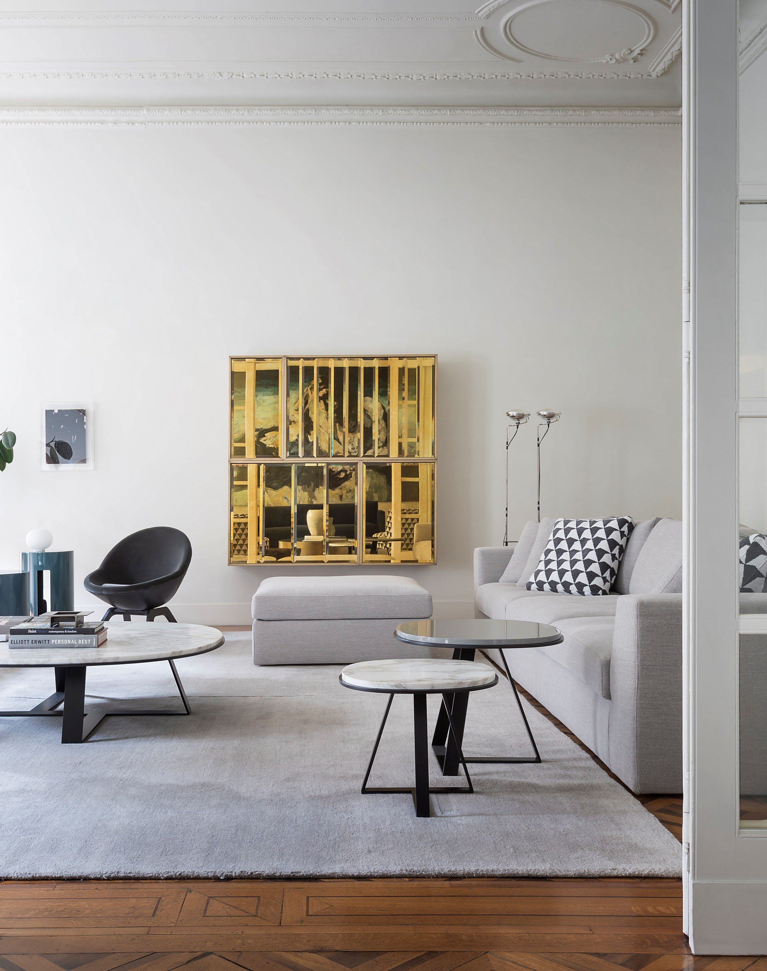 Мраморный круглый журнальный столик Meridiani Edition Shine ARCH-00094907 - Вид №4