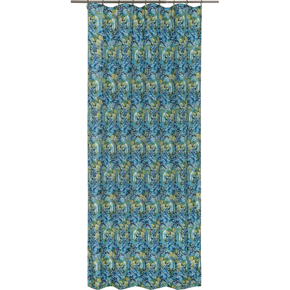 Штора на ленте «Ирисы» 140х260 см цвет зелёный SEASONS STLM-2065387