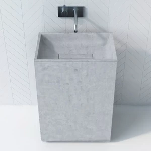 WB609BELYJ Накладная раковина на столешницу  прямоугольная BetOn